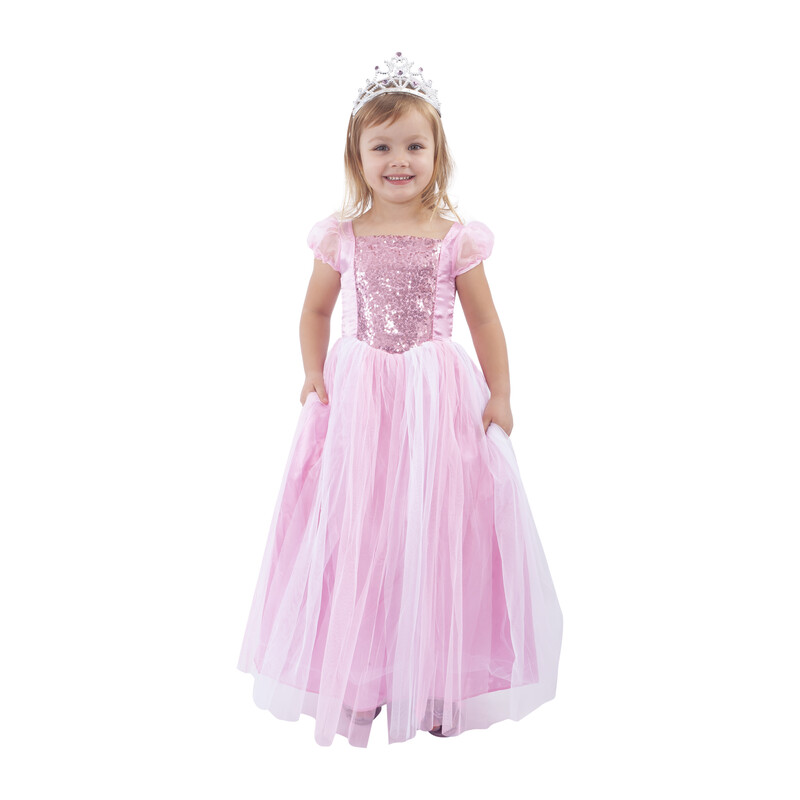 RAPPA - Gyerek rózsaszín hercegnő jelmez (S)