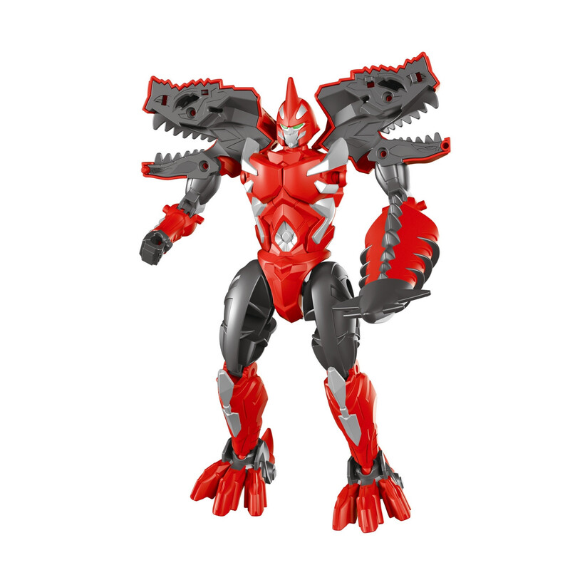 RAPPA - Összecsukható robot dinoszaurusz piros színben