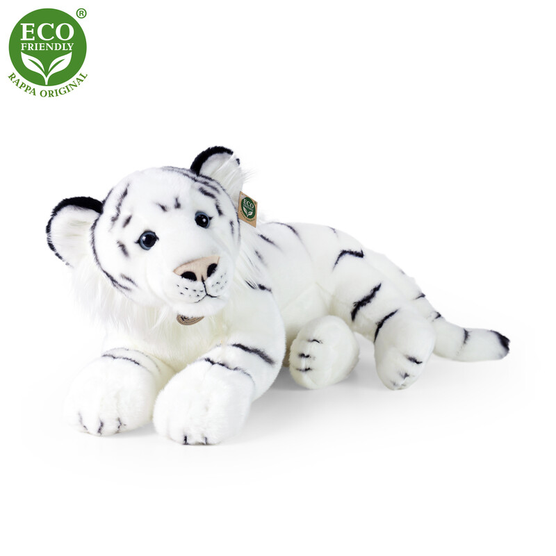 RAPPA - Plüss fehér tigris 60 cm ECO-FRIENDLY