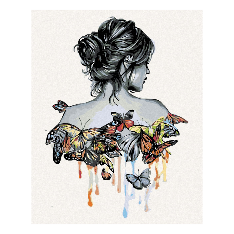 ZUTY - Gyémántfestés (keret nélkül) - Pillangó nő